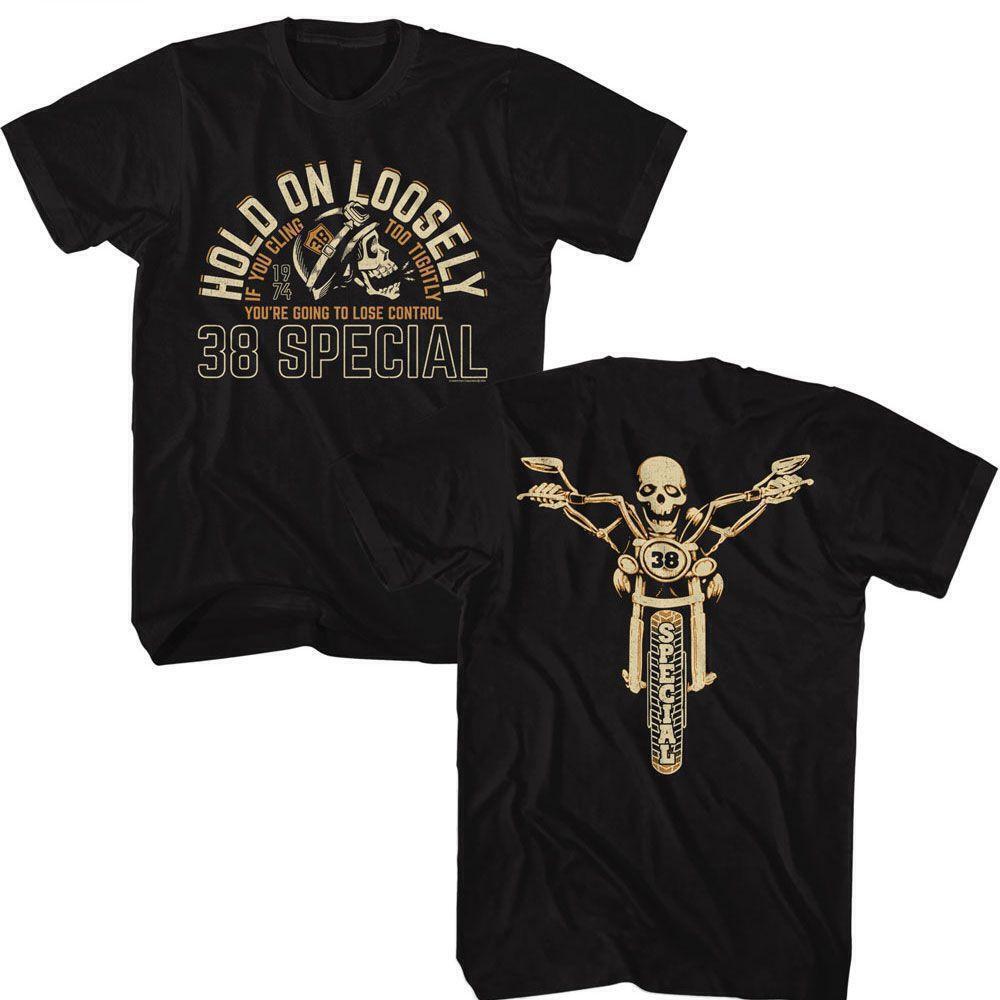 38 Special Lose Control Black T Shirt 2 Sided